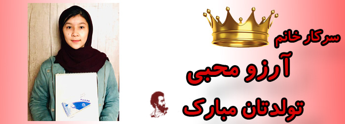سرکار خانم آرزو محبی تولدت مبارک